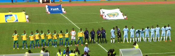 Rwanda vs Somalia 250415 - Teams Line up before game Rwanda vs Somalia 250415 - Teams Line up before game