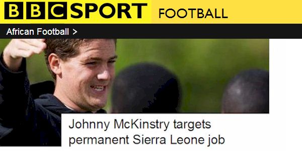 BBc Sport: Johnny McKinstry