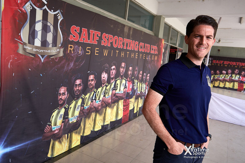 Mymensingh, Bangladesh. 03 Mar 2019.  Johnathan McKinstry (Head Coach, Saif Sporting Club).  Rafiq Uddin Bhuiyan Stadium.  Credit: XtraTimeSports (Darren McKinstry).