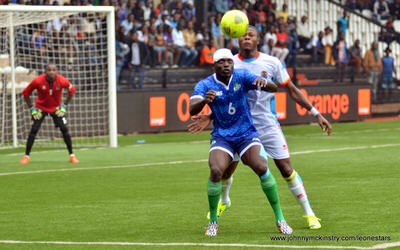 Alhassan 'Crespo' Kamara     [Leone Stars v DR Congo, 10 September 2014 (Pic © Darren McKinstry / www.johnnymckinstry.com)]