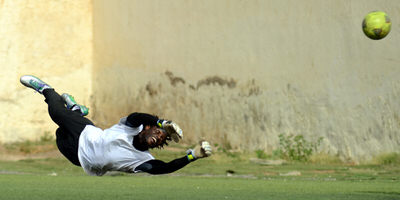 Solomon 'Zombo' Morris (Goalkeeper)  [Leone Stars Training Camp, Cape Verde, June 2013 (Pic: Darren McKinstry)]